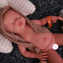 Load image into Gallery viewer, 18inch Silicone Babies Dolls Girl Eyes Closed Alive Real Reborn Baby with Clothes
