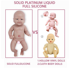 Load image into Gallery viewer, 36cm Full Silicone Reborn Doll 3 Colors Eyes Choices Realistic Baby Toys
