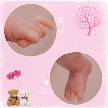 Load image into Gallery viewer, 36cm Full Silicone Reborn Doll 3 Colors Eyes Choices Realistic Baby Toys
