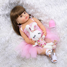 Load image into Gallery viewer, 55cm Full Silicone Body Reborn Baby Doll Toy For Girl Vinyl
