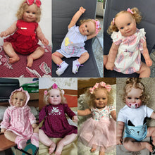 Load image into Gallery viewer, 60CM/50CM Reborn Toddler Popular Maddie Cute Girl Doll with Rooted Blonde hair
