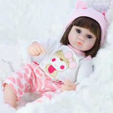 Load image into Gallery viewer, Silicone Reborn Doll 42cm Alive Toddler Realistic Lifelike Real Girl Baby Doll
