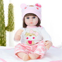 Load image into Gallery viewer, Silicone Reborn Doll 42cm Alive Toddler Realistic Lifelike Real Girl Baby Doll
